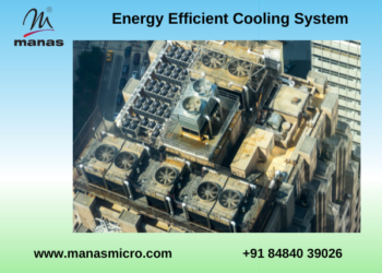 Energy efficient cooling system with BTU meter