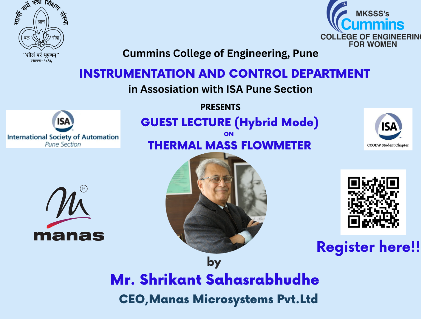 ISA webinar by Mr. Shrikant Sahasrabudhe