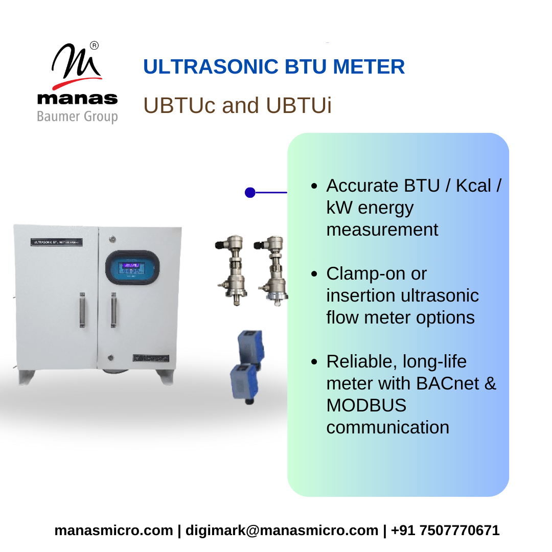 Utrasonic btu meter